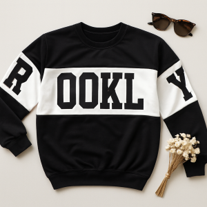 بلوز اسپرت آستین تیکه دوزی پاییزه