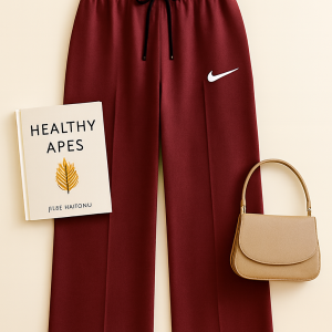 شلوار بگ راحتی رنگی طرح دو نایک