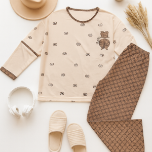 ست بلوز شلوار پاییزه قواره بزرگ طرح گوچی